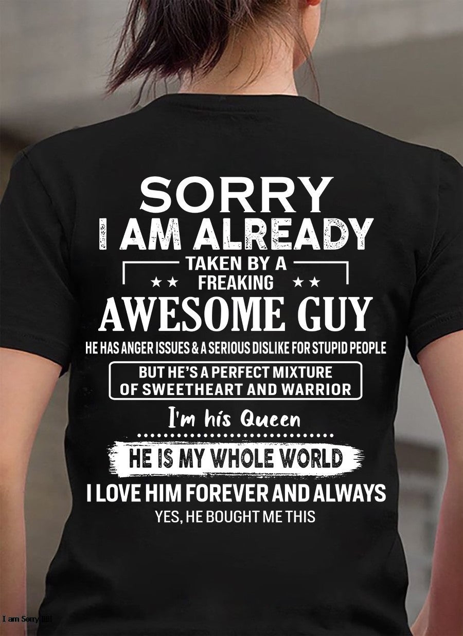 Sorry guy - Perfect gift for your girlfriend - TW07-00 (sr nu sweetheart 13-3-25)