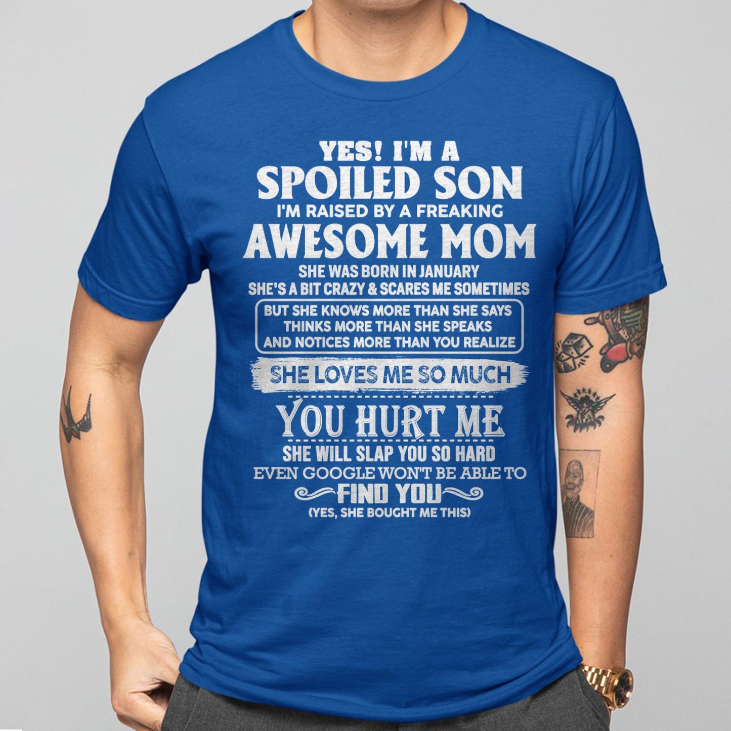 January - Awesome Mom - Perfect Gift For Your Spoiled Son (SKU05-47-01)