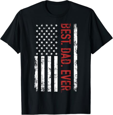 Best dad ever US american flag gift for father's day