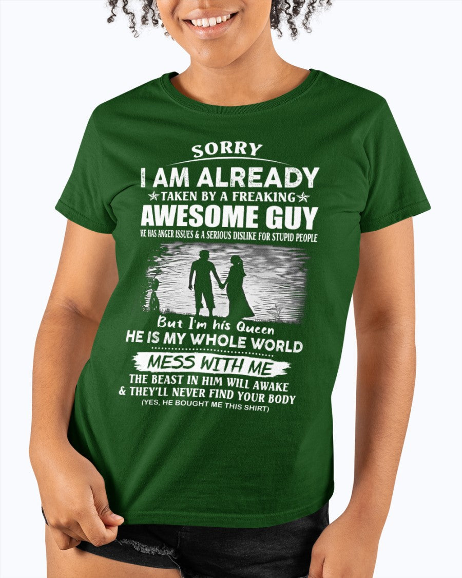 Funny Gift T-Shirt for Girlfriend or Wife - Anniversary, Birthday & Holiday Present from Boyfriend or Husband (SKU11-50-00) - TW07-00