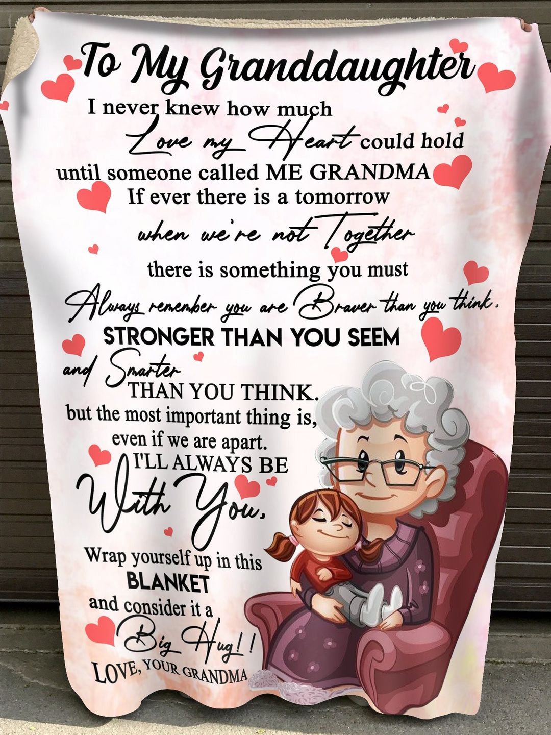 Special gift for your granddaughter blanket - from grandma