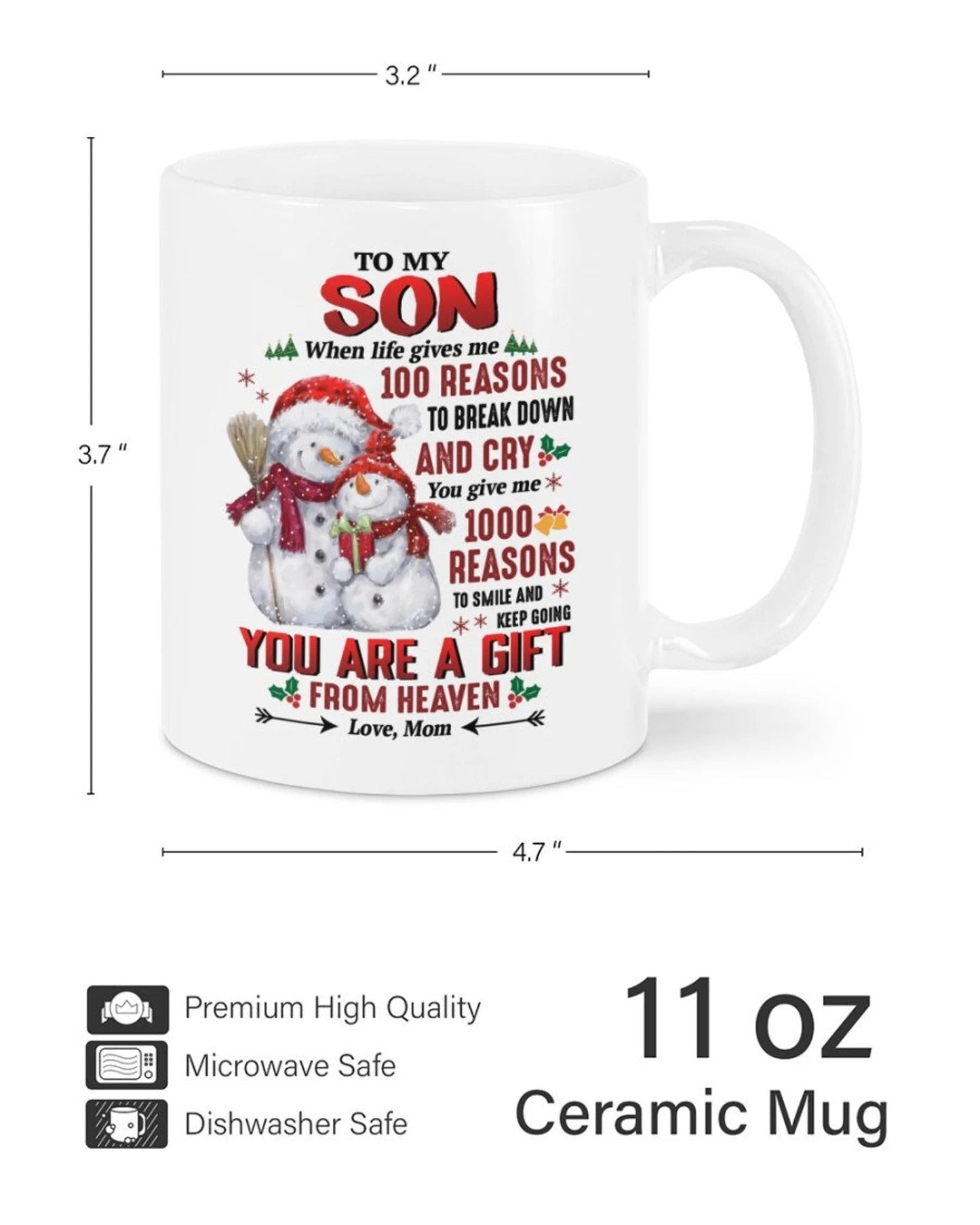 TO SON MUG 03 - GIFT FROM MOM - TW07-00 (SKU2605-50)