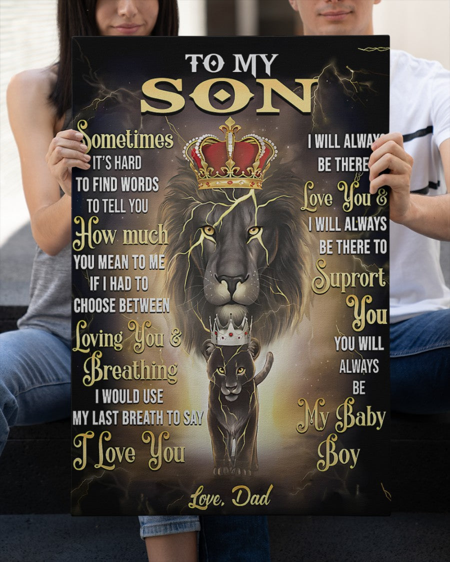 CANVAS FOR SON - BEST GIFT FROM DAD - TW07-00 (SKU2604-139)