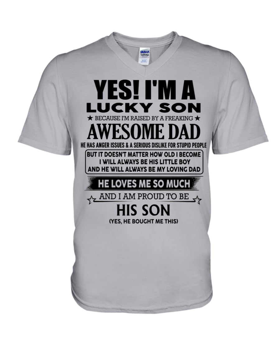 Awesome Dad - perfect gift for your son from Dad - HL00 ( SKUT-2010LUCKYDD )
