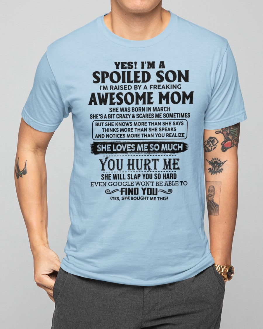 March - Awesome Mom - Perfect Gift For Your Son (SKU-SPW-03)