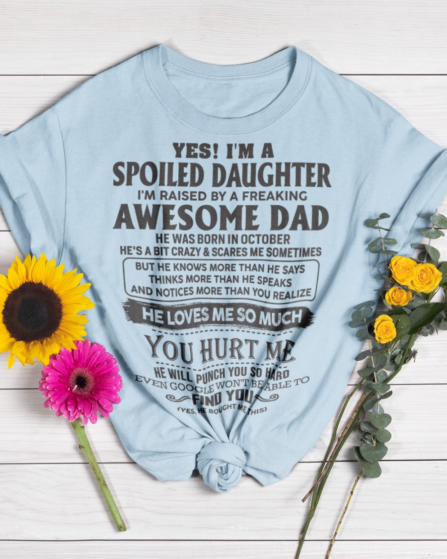 October - Awesome Dad - Perfect gift for your daughter ( SKU06-60-10)