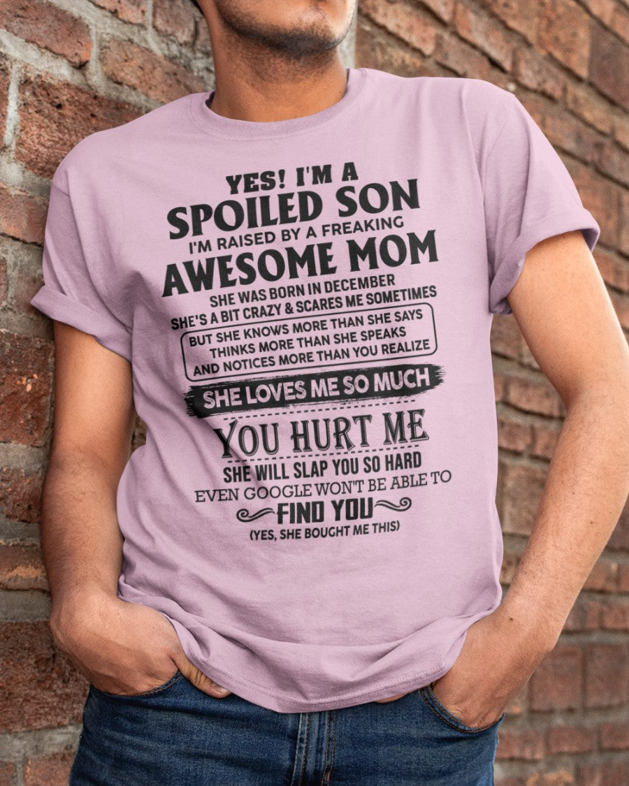 December - Awesome Mom - Perfect gift for your son (SKU-SPW-12)