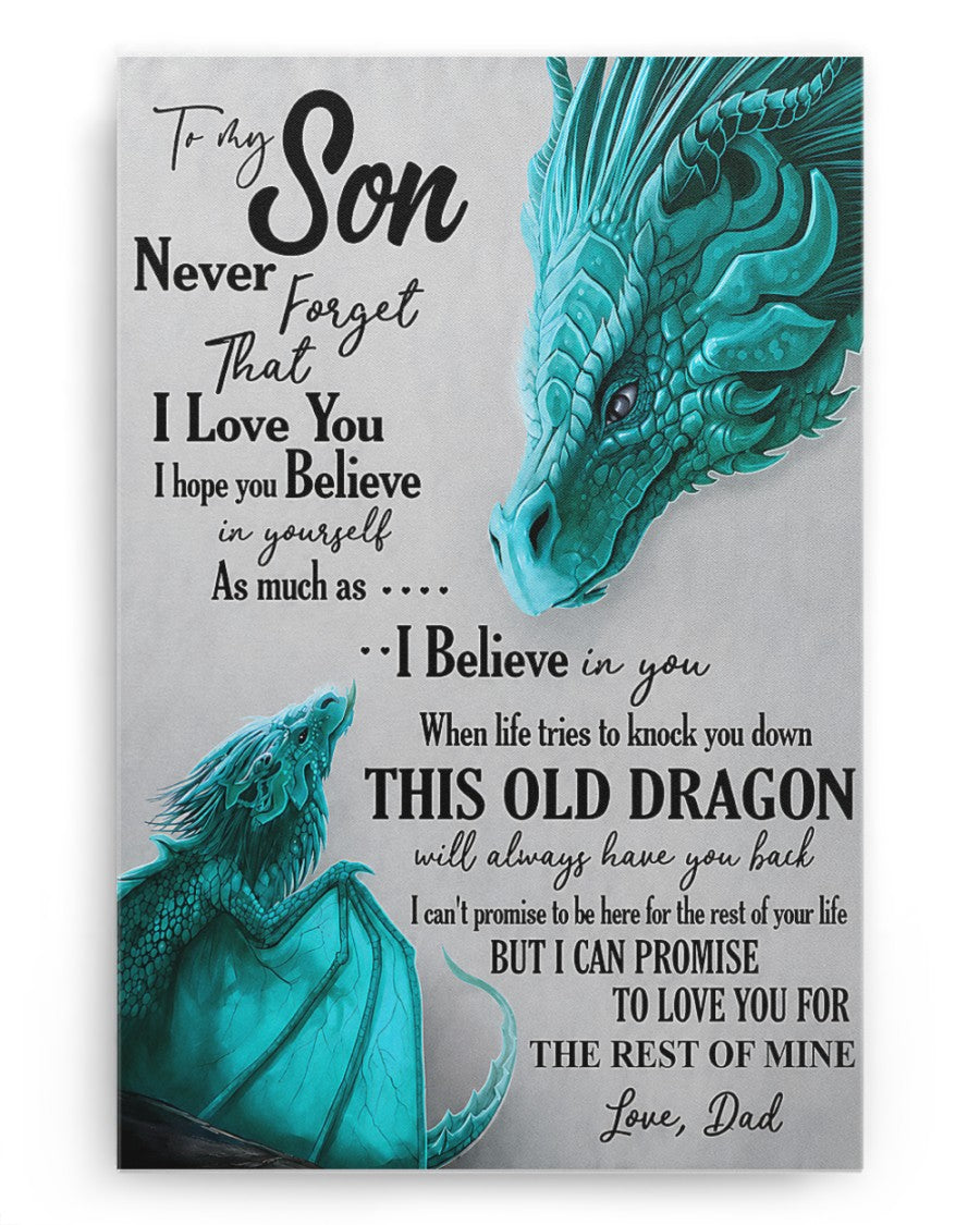 CANVAS FOR SON - BEST GIFT FROM DAD - TW07-00 (SKU2605-179)