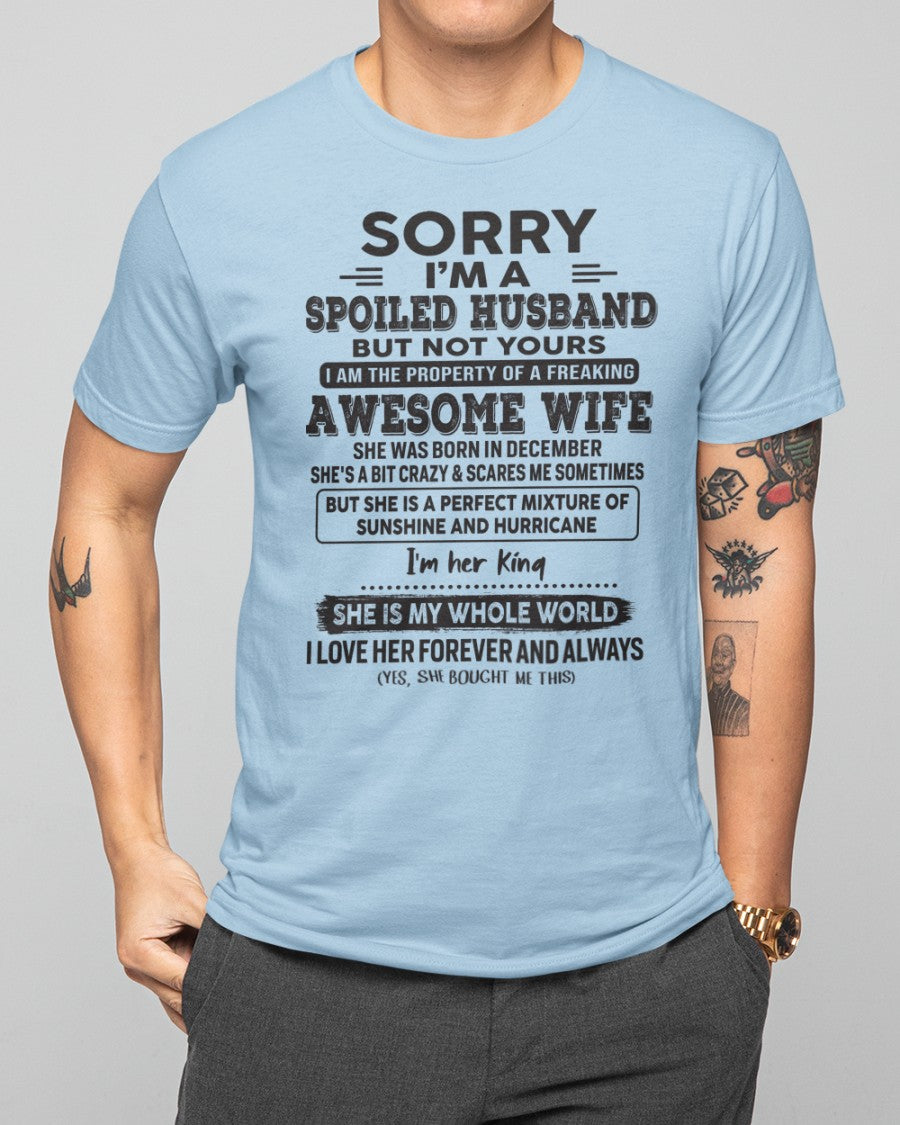 December - Awesome Wife - Perfect gift for your husband (SKU06-06-12)