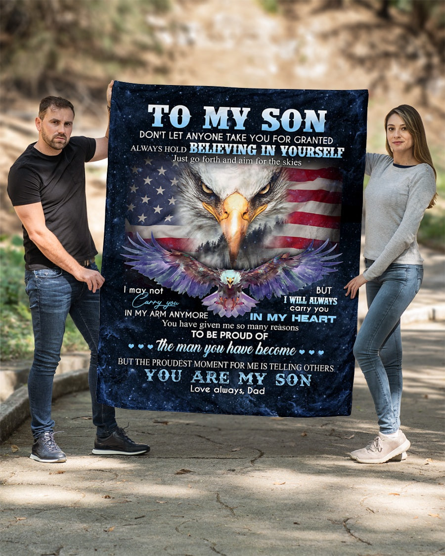 Special gift for Son - blanket - from dad