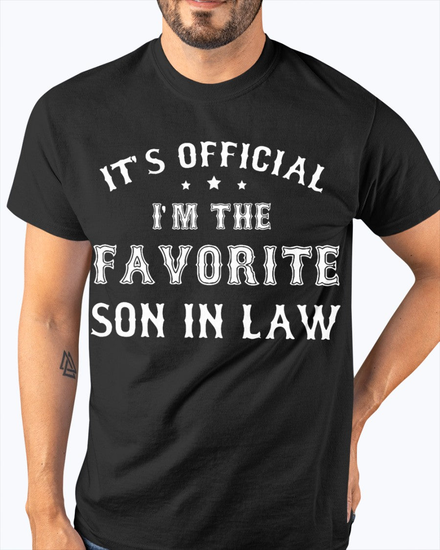 Favorite Son in Law Funny Gift from Father Mother in Law T-Shirt (SKU-SIL01)