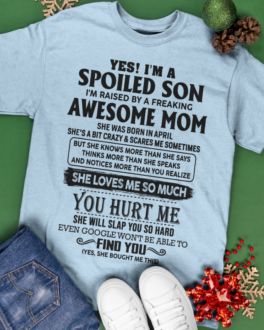 April - Awesome Mom - Perfect Gift For Your Son (SKU-SPW-04)