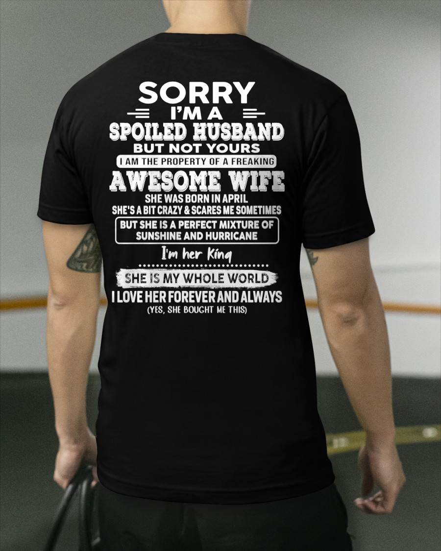 April - Awesome Wife - Perfect gift for your spoiled husband (SKU06-07-04)