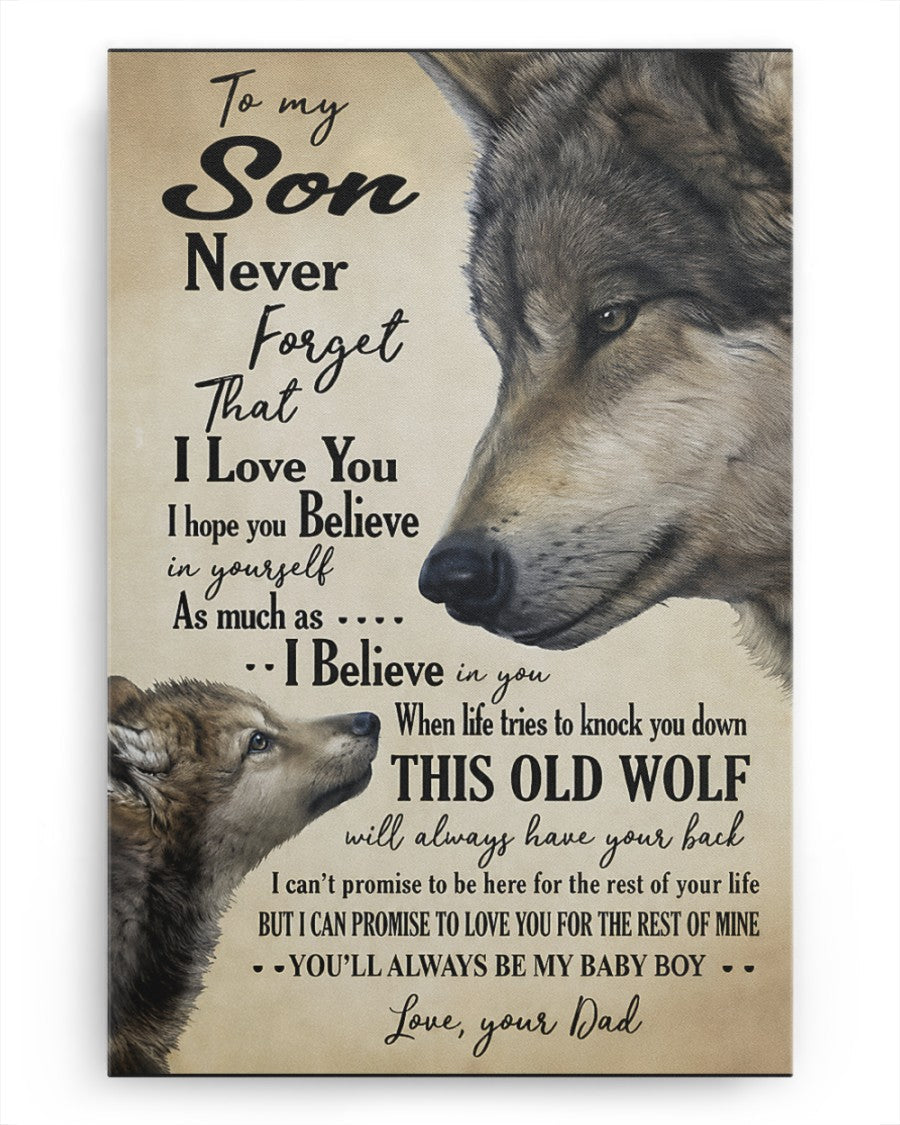 CANVAS FOR SON - BEST GIFT FROM DAD - TW07-00 (SKU2605-53)