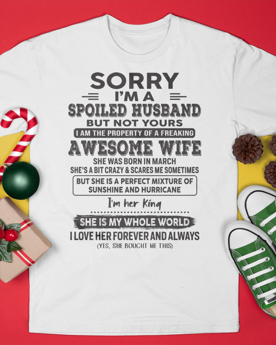 March - Awesome Wife - Perfect gift for your husband (SKU06-06-03)