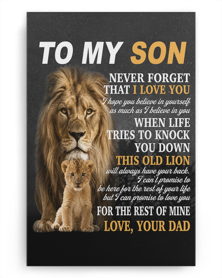 CANVAS FOR SON - BEST GIFT FROM DAD - TW07-00 (SKU2605-52)