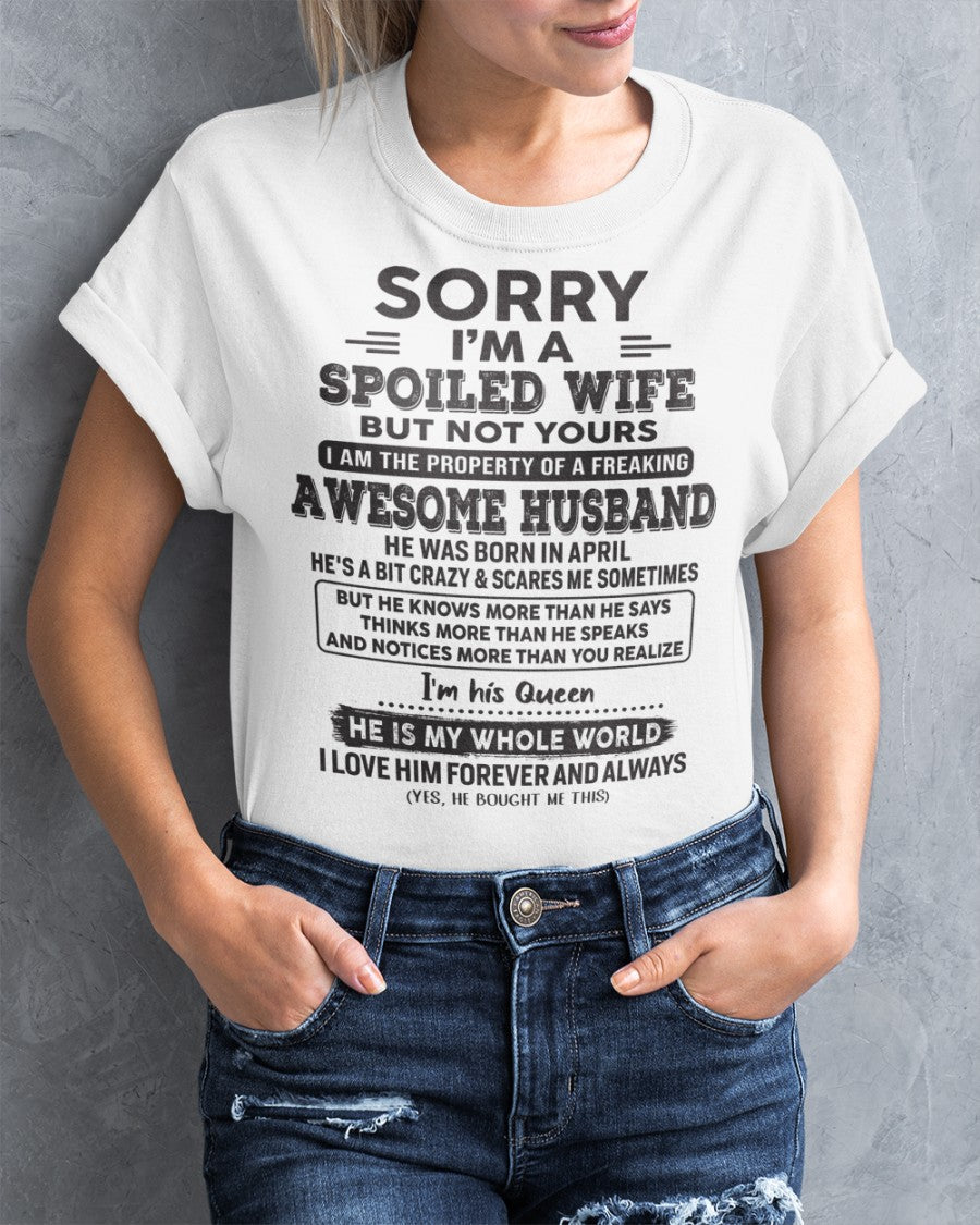 April - Awesome Husband - Perfect gift for your wife (SKU06-35-04)