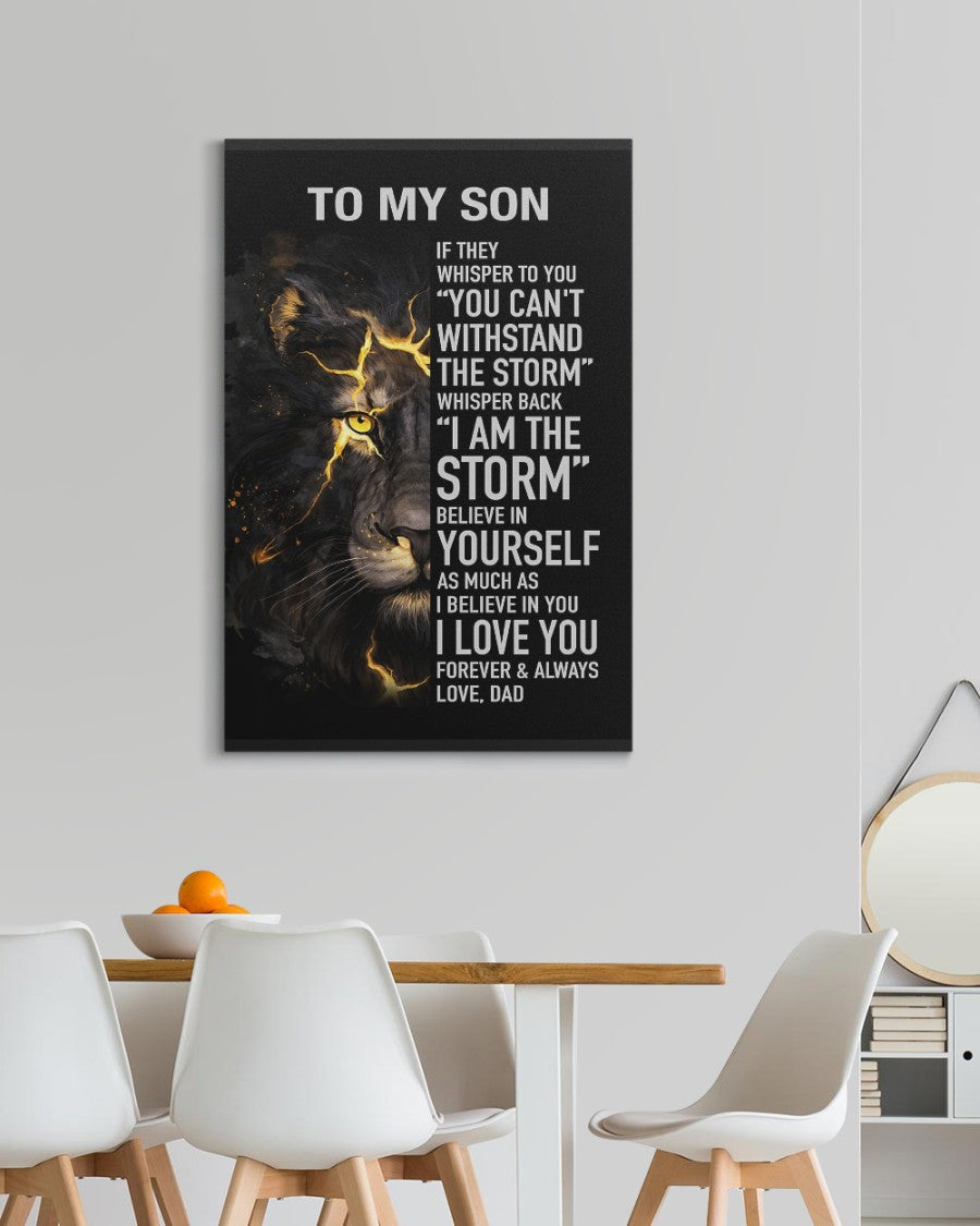 To My Son From Dad Canvas (SKU2604-68)