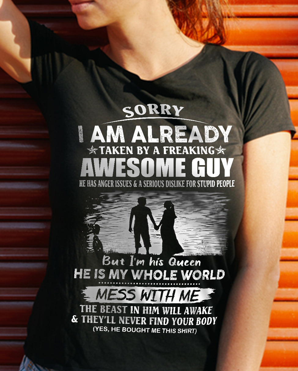 Funny Gift T-Shirt for Girlfriend or Wife - Anniversary, Birthday & Holiday Present from Boyfriend or Husband (SKU11-50-00) - TW07-00