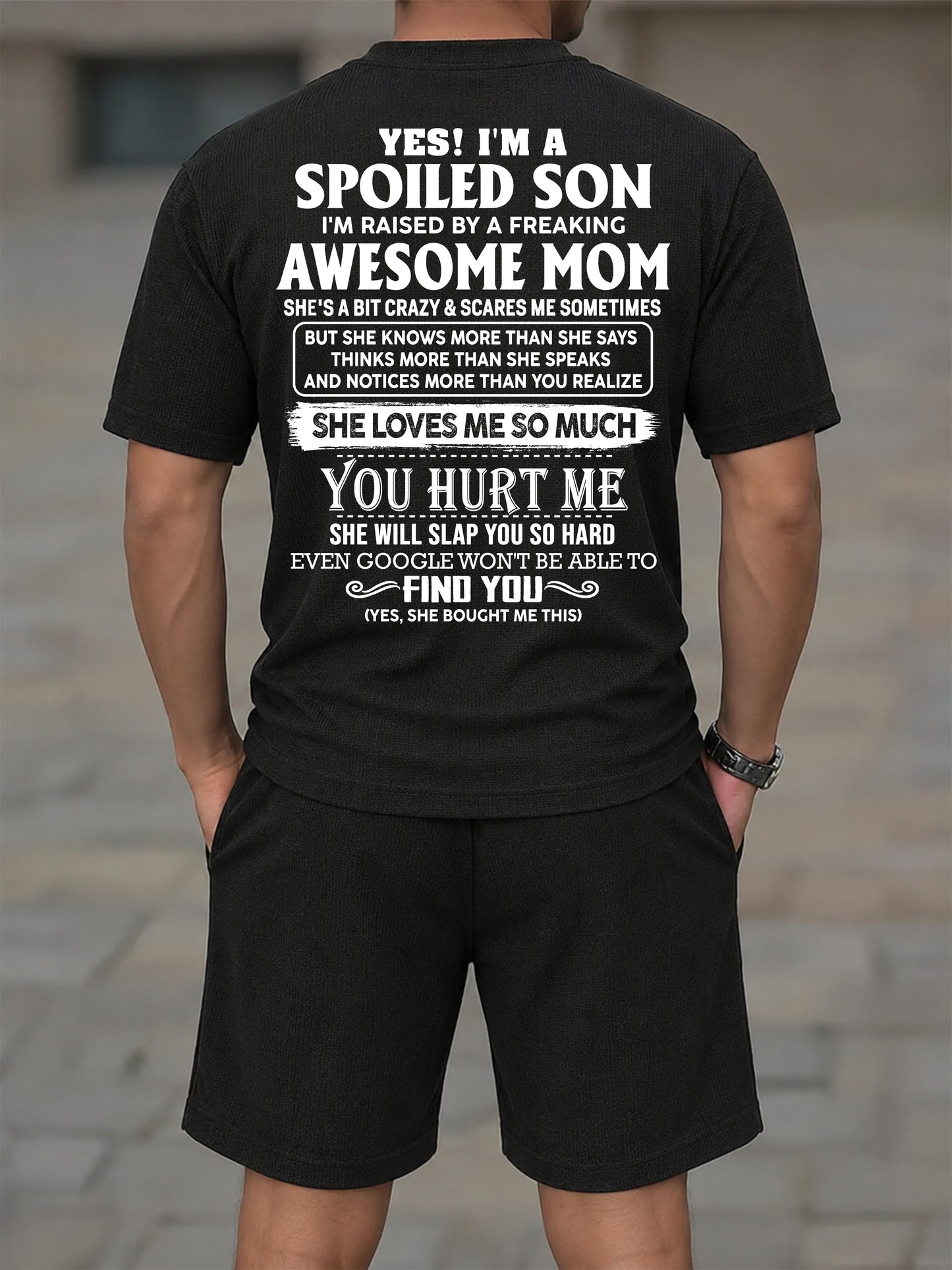 Awesome Mom - Perfect Gift For Your Son - Waffle Casual Suit (SKU2607-78-00)