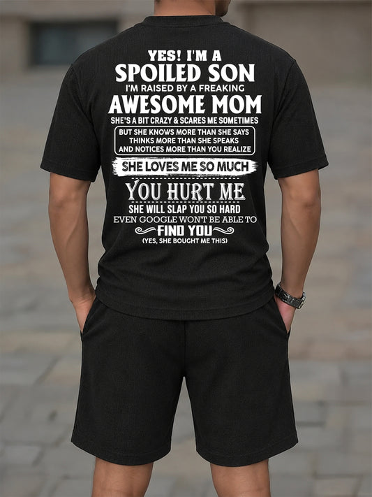 Awesome Mom - Perfect Gift For Your Son - Waffle Casual Suit (SKU2607-78-00)