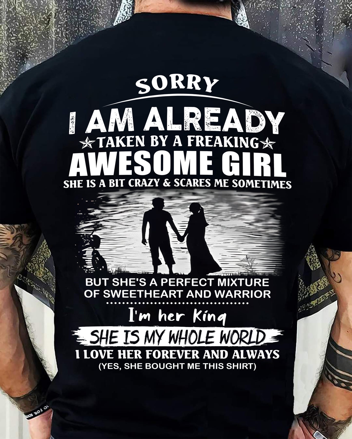 Funny Boyfriend, Husband T-Shirt - Perfect Gift from Girlfriend, Wife for Anniversary or Birthday (SKU11-08-00) TW07-00