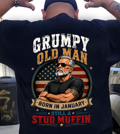 January - GRUMPY OLD MAN - T-SHIRT FOR MEN - (SKU2607-333-01)