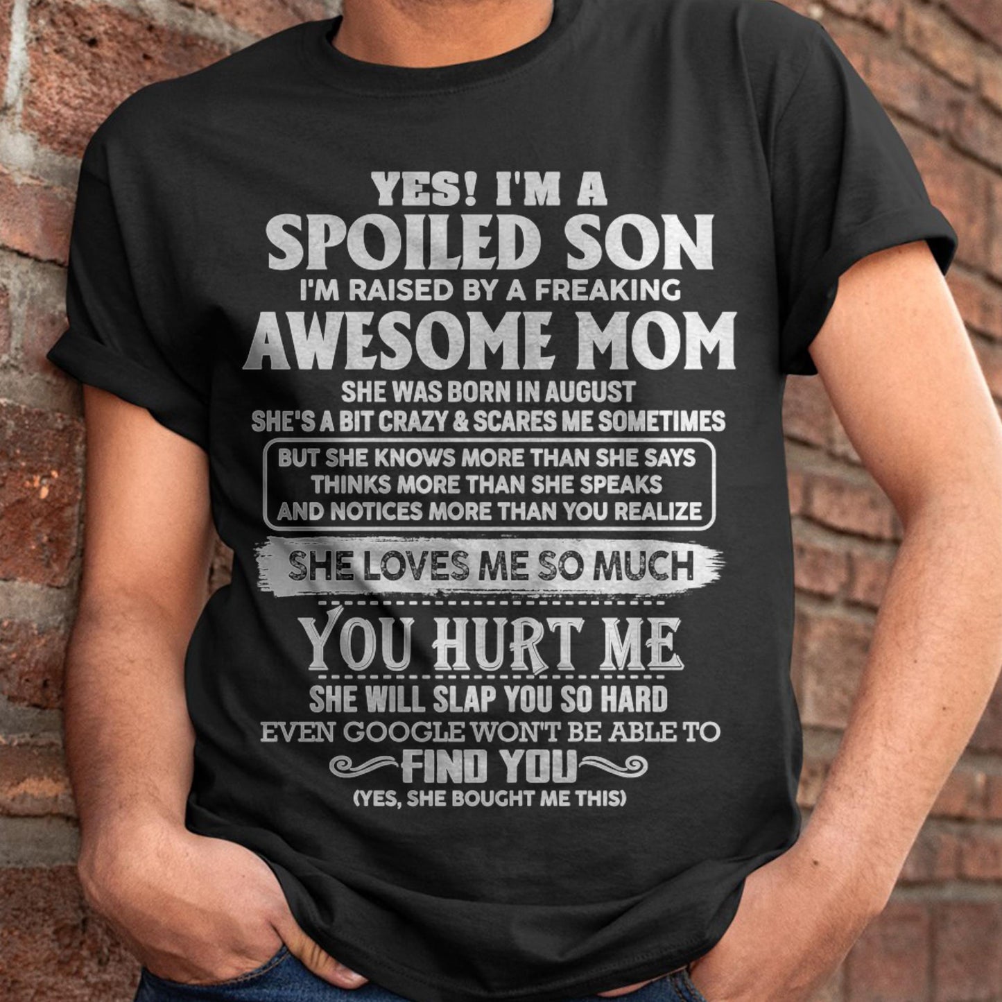 August - Awesome Mom - Perfect Gift For Your Son (SKU05-47-08)