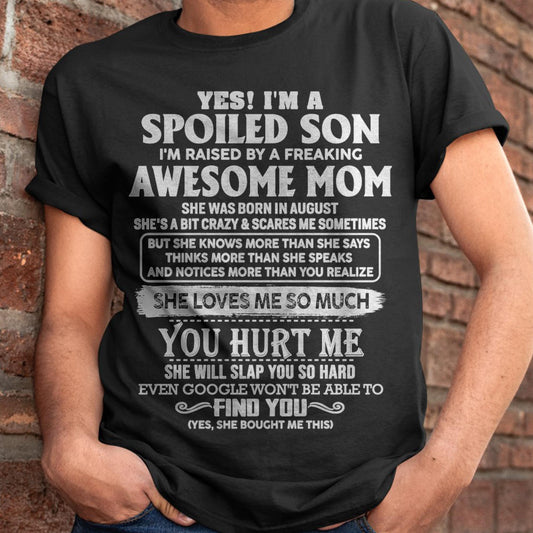 August - Awesome Mom - Perfect Gift For Your Son (SKU05-47-08)
