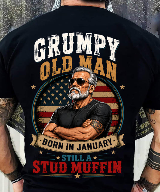 January - GRUMPY OLD MAN - T-SHIRT FOR MEN - (SKU2607-333-01)