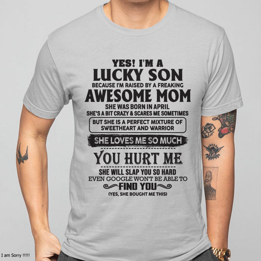 April - Sweetheart and warrior Mom - Perfect Gift For Your Son (SKU06-44-04)