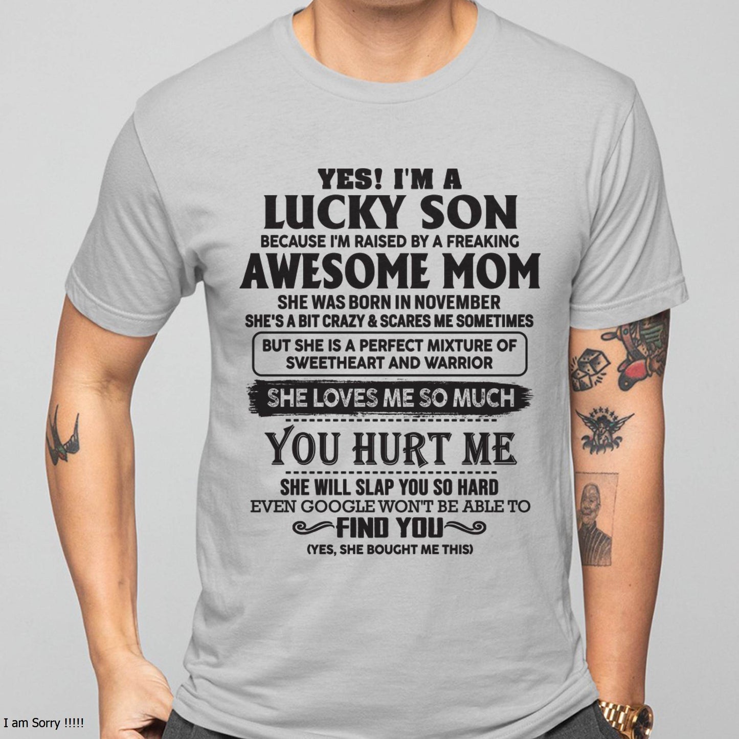 November - Sweetheart And Warrior Mom - Perfect Gift For Your Son (SKU06-44-11)