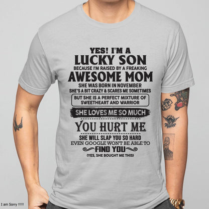 November - Sweetheart And Warrior Mom - Perfect Gift For Your Son (SKU06-44-11)