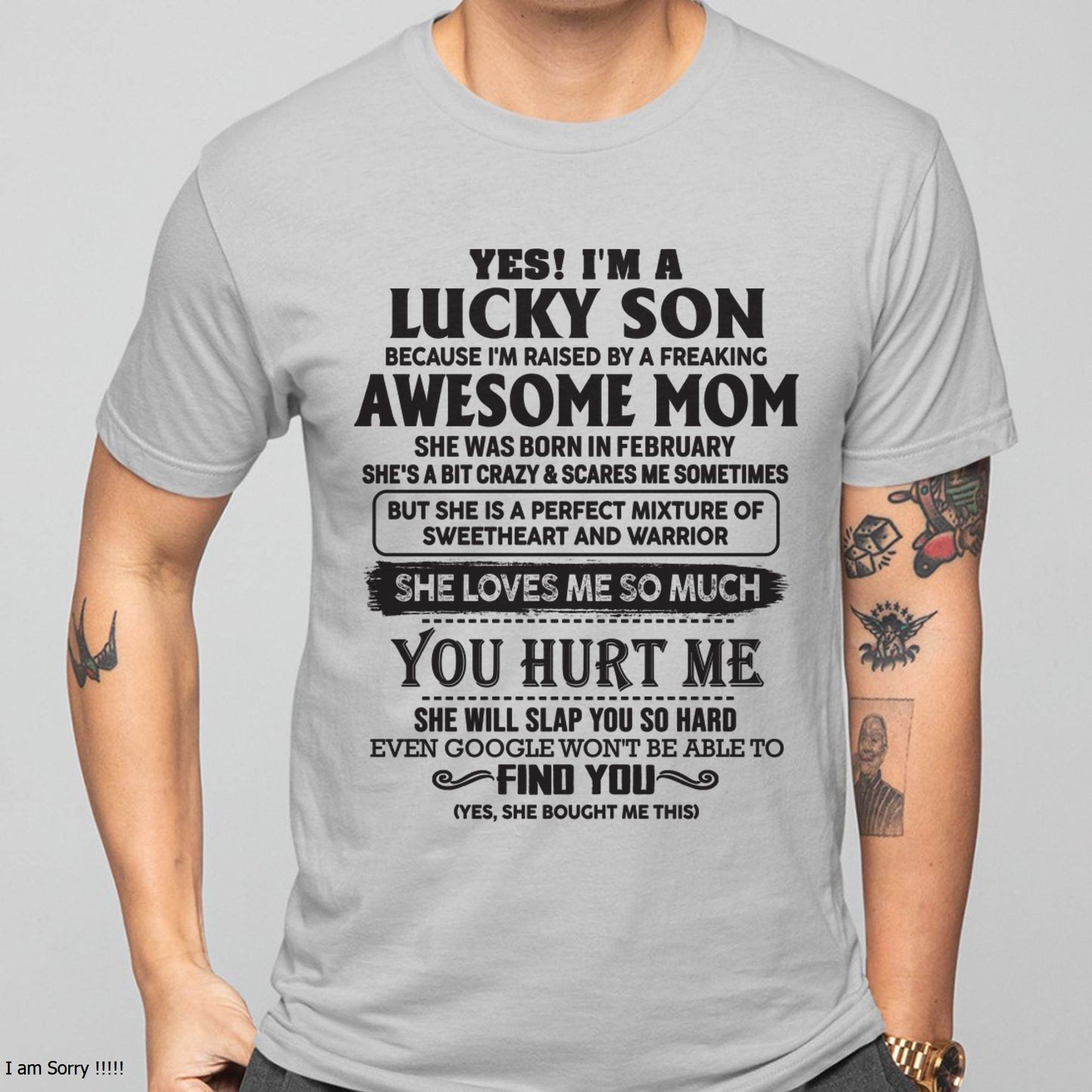 February - Sweetheart and warrior Mom - Perfect Gift For Your Son (SKU06-44-02)