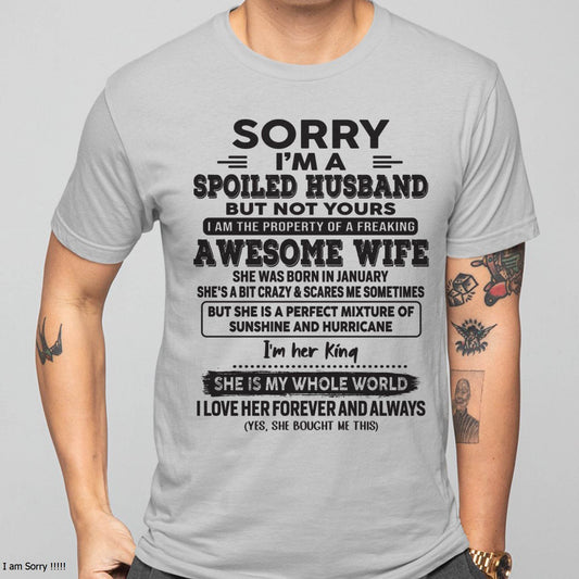 January - Awesome Wife - Perfect gift for your husband (SKU06-06-01)