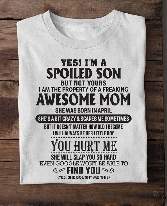 April - Awesome Mom - Perfect gift for your son (SKU-MS01-04)