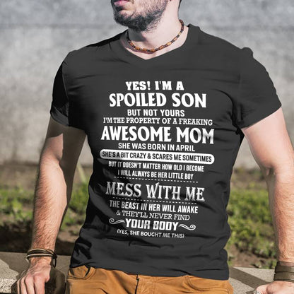 April - Amazing Mom - Perfect Gift For Your Spoiled Son (SKU07-40-04)