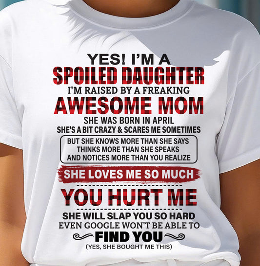 April - Awesome Mom - Perfect gift for your daughter (SKU2608-217-04)
