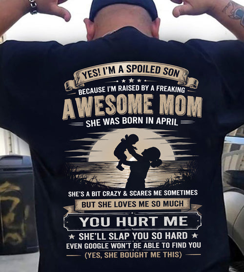 April - Awesome mom - Perfect gift for your Son (SKU2607-275-04)
