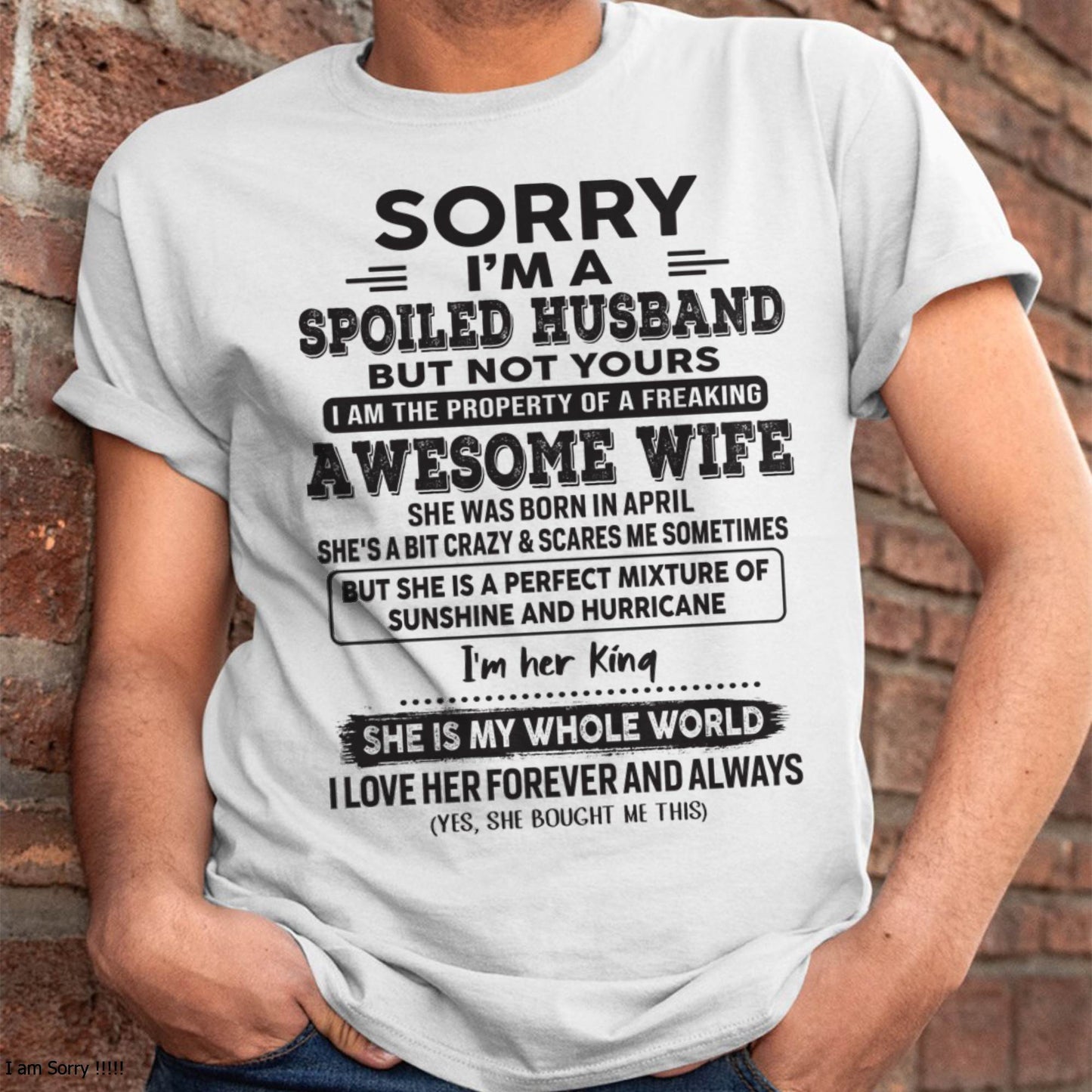April - Awesome Wife - Perfect gift for your husband (SKU06-06-04)