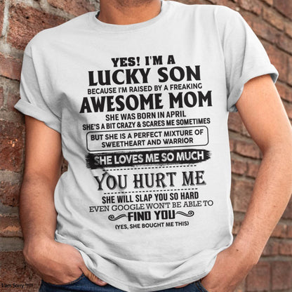 April - Sweetheart and warrior Mom - Perfect Gift For Your Son (SKU06-44-04)
