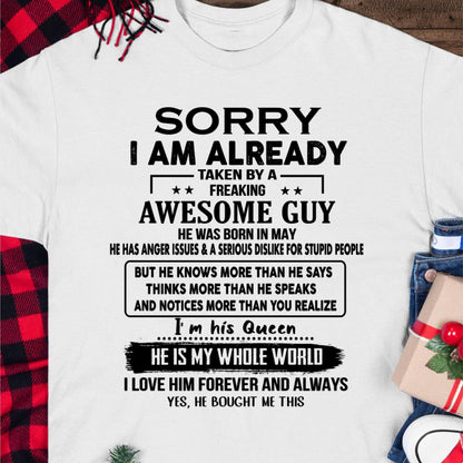May - Awesome Guy - Perfect gift for your girlfriend or wife (SKUT08-11-05)