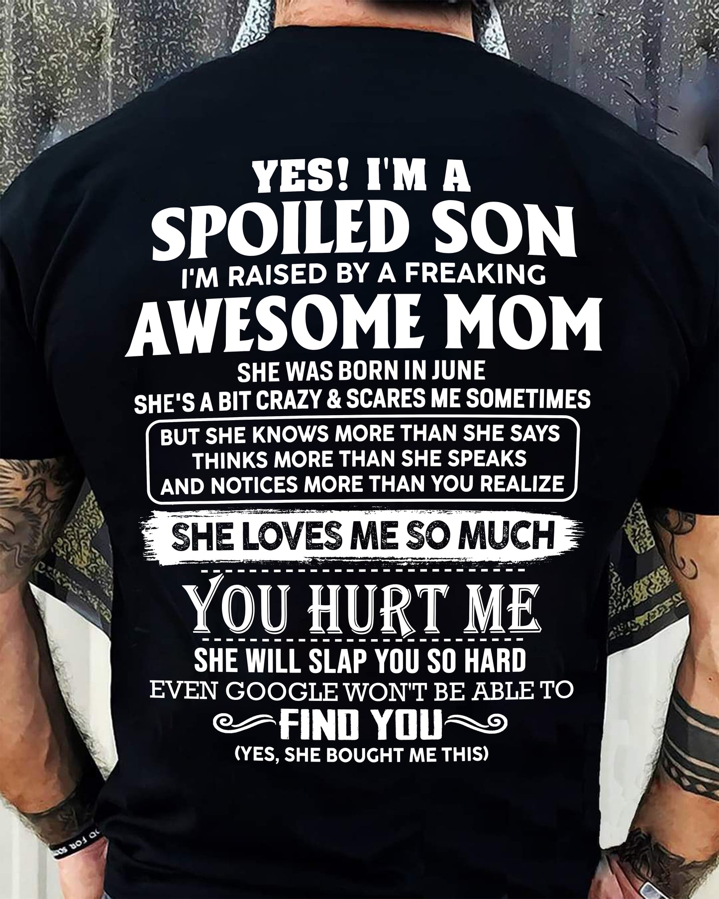 June - Awesome mom - Perfect gift for your Spoiled Son (SKU2604-175-06)