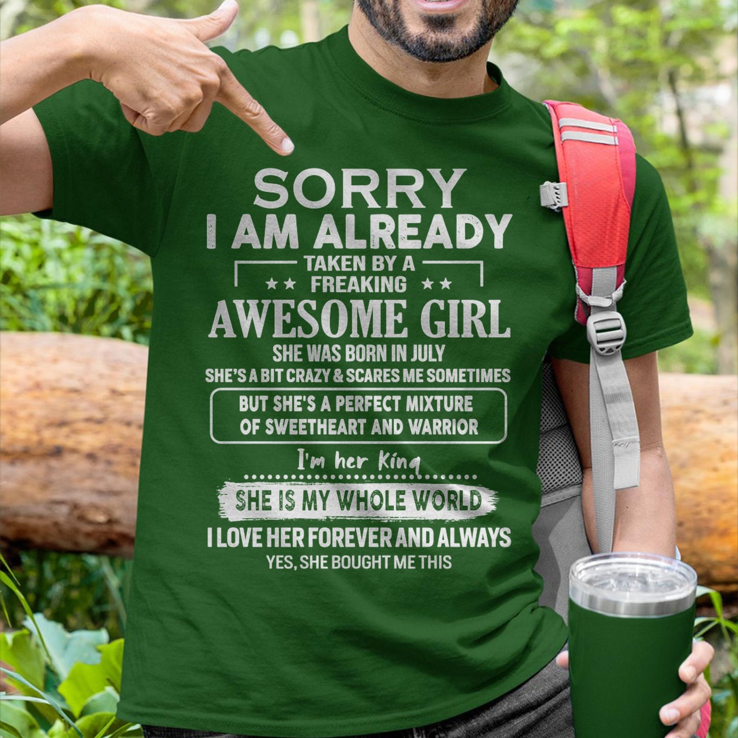 July - Awesome Girl - Perfect Gift For Your Boyfriend, Husband (SKU06-39-07)