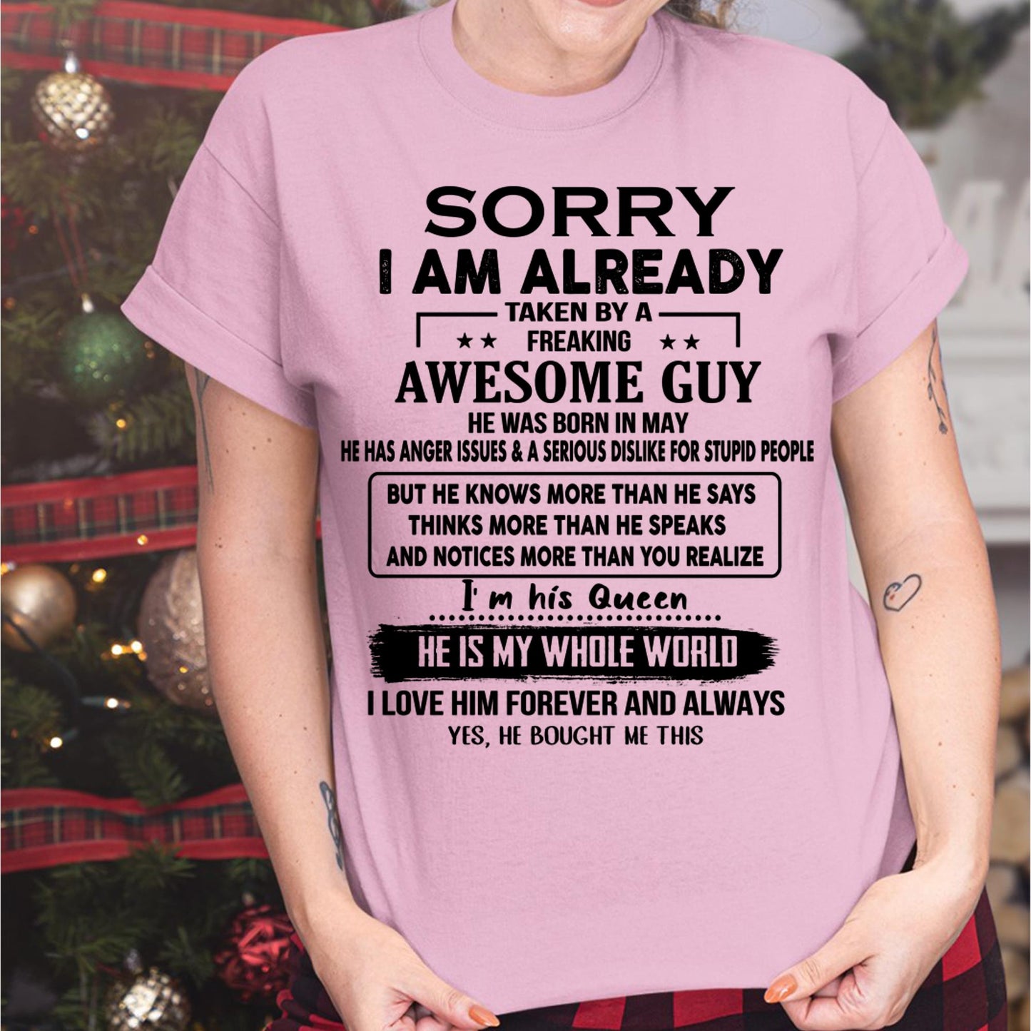 May - Awesome Guy - Perfect gift for your girlfriend or wife (SKUT08-11-05)
