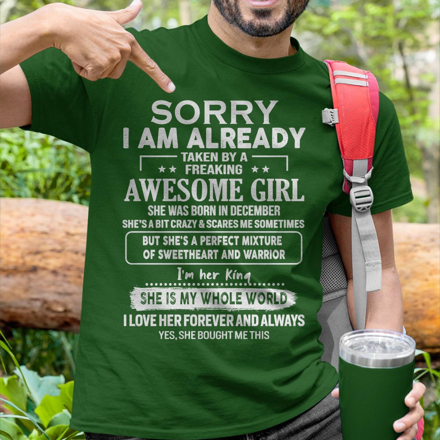 December - Awesome Girl - Perfect Gift For Your Boyfriend, Husband (SKU06-39-12)