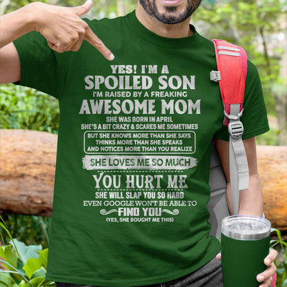 April - Awesome Mom - Perfect Gift For Your Spoiled Son (SKU05-47-04)