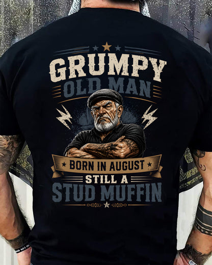 August - GRUMPY OLD MAN - T-SHIRT FOR MEN - (SKU2608-52-08)