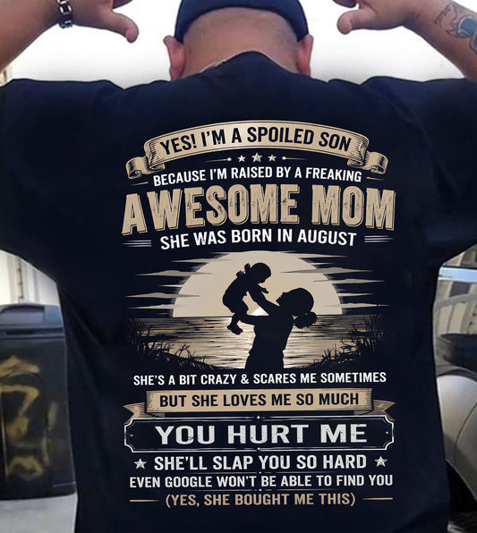 August - Awesome mom - Perfect gift for your Son (SKU2607-275-08)