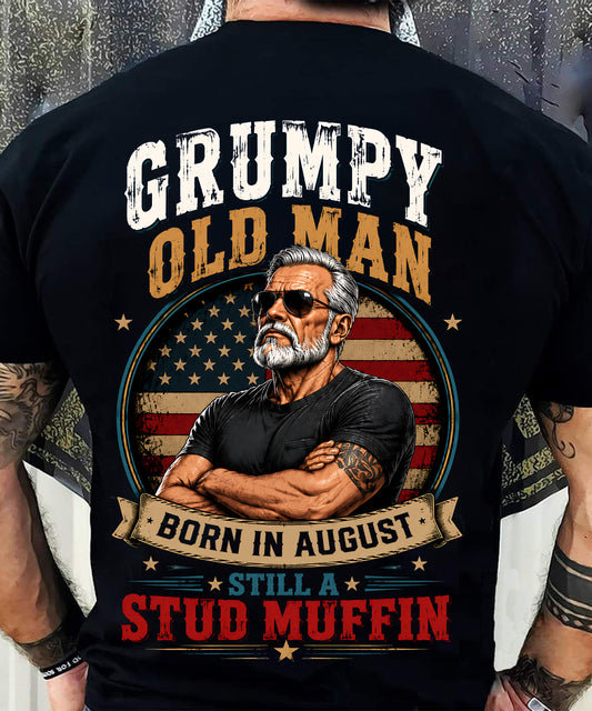 August - GRUMPY OLD MAN - T-SHIRT FOR MEN - (SKU2607-333-08)